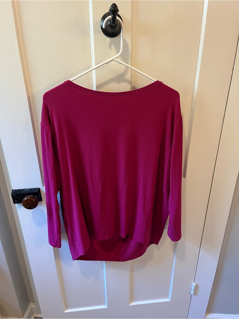 Lululemon Back in Action Long Sleeve Shirt *Nulu Magenta Purple Size 8 - Picture 4 of 9